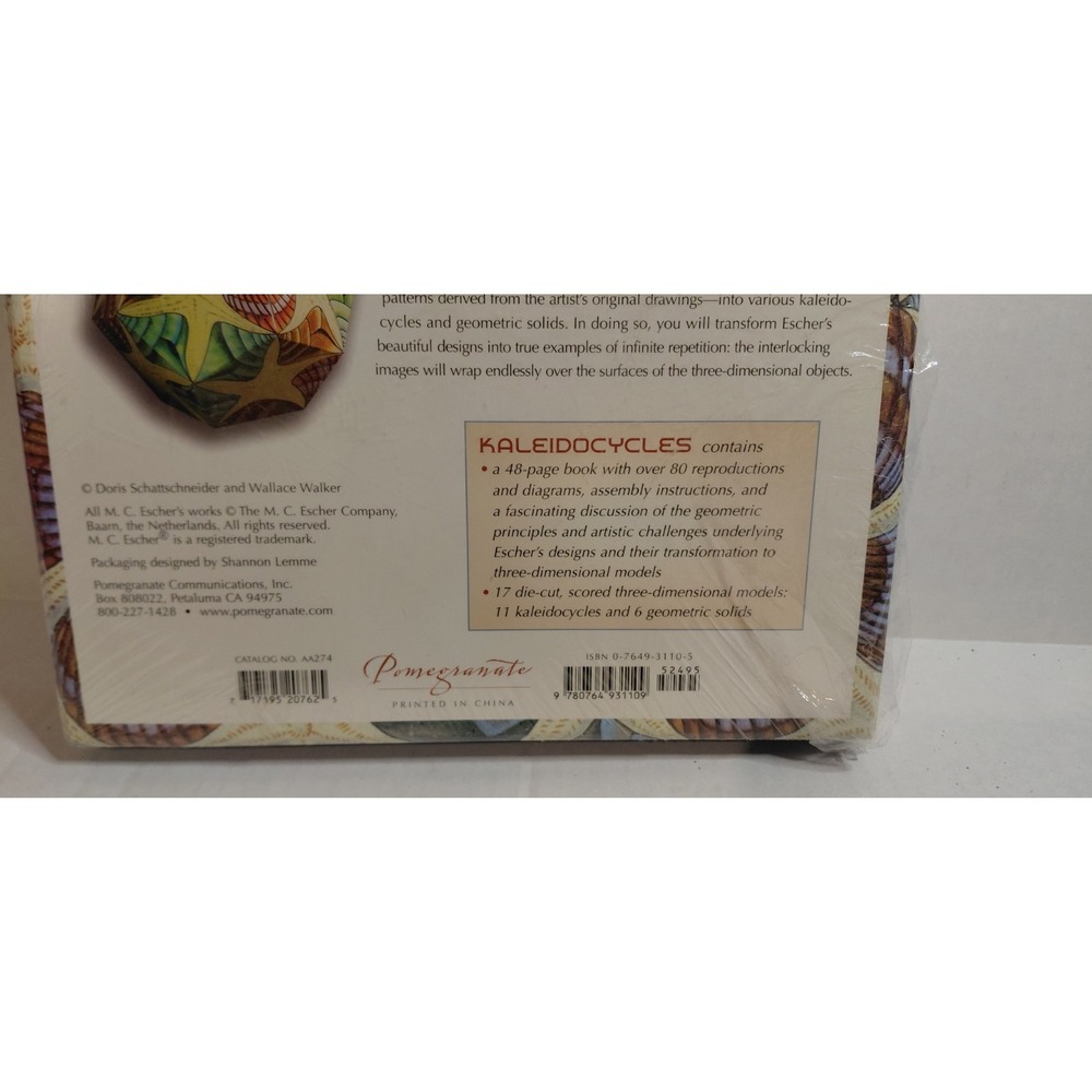 Pomegranate M.C. Escher Kaleidocycles by Doris Schattschneider & Wallace Walker. - Picture 7 of 15